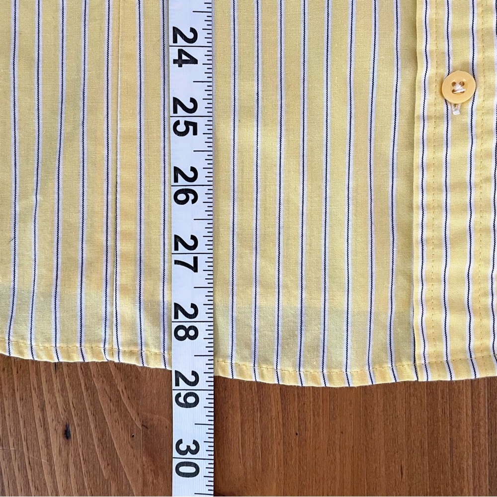 Basic Editions Yellow Button Down Shirt Size XXL - Picture 13 of 14
